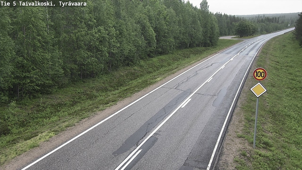 Kelikamerat Kuva Tie 5 Taivalkoski, Tyrävaara, Taivalkoski, Pohjois-Pohjanmaa