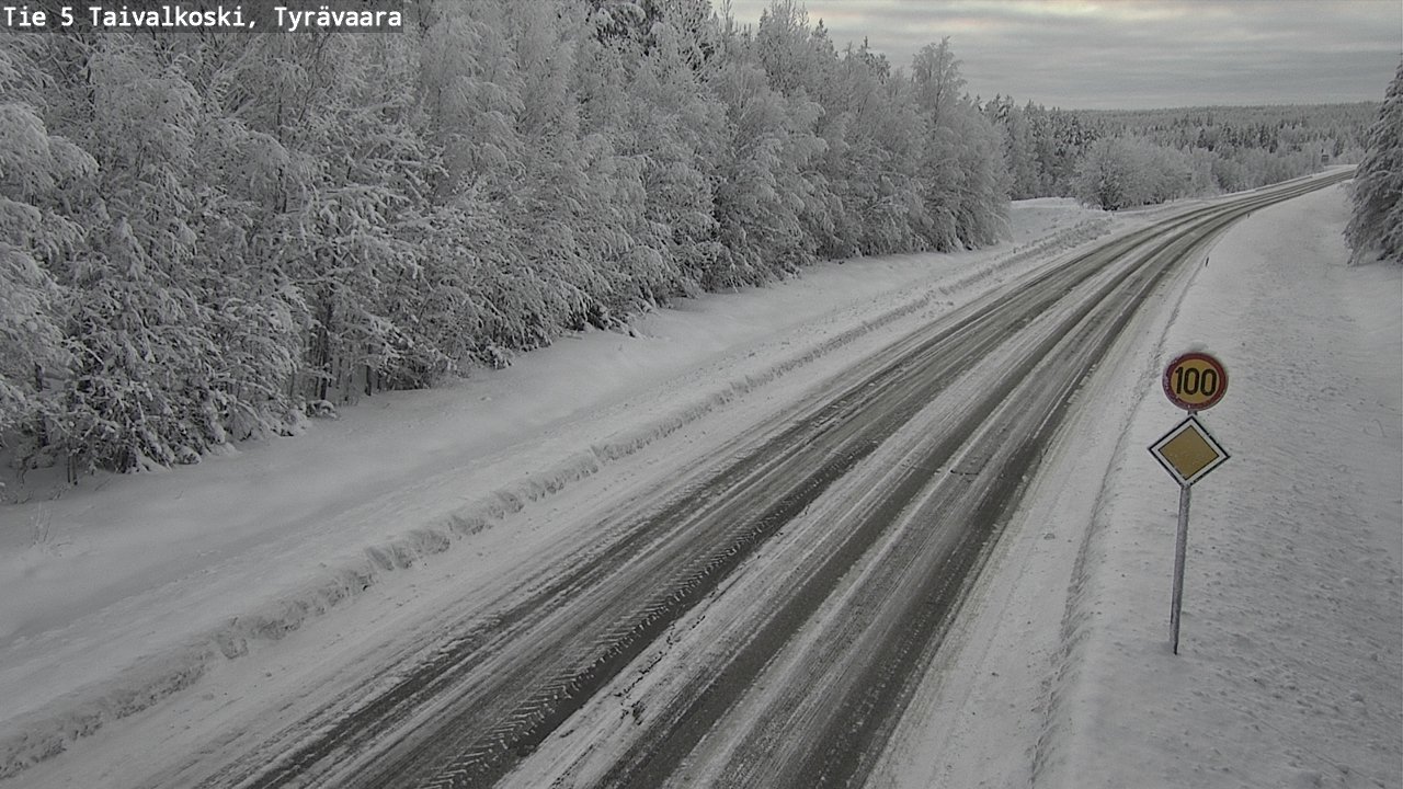 Kelikamerat Kuva Tie 5 Taivalkoski, Tyrävaara, Taivalkoski, Pohjois-Pohjanmaa