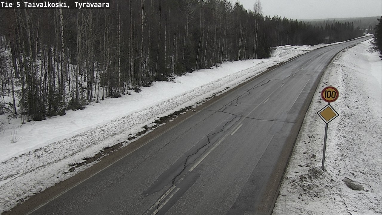 Kelikamerat Kuva Tie 5 Taivalkoski, Tyrävaara, Taivalkoski, Pohjois-Pohjanmaa