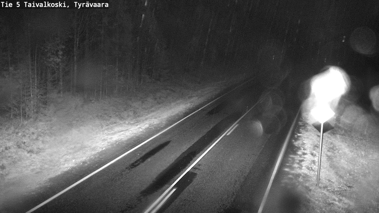 Weather Camera Image Road 5 Taivalkoski, Tyrävaara, Taivalkoski, Pohjois-Pohjanmaa
