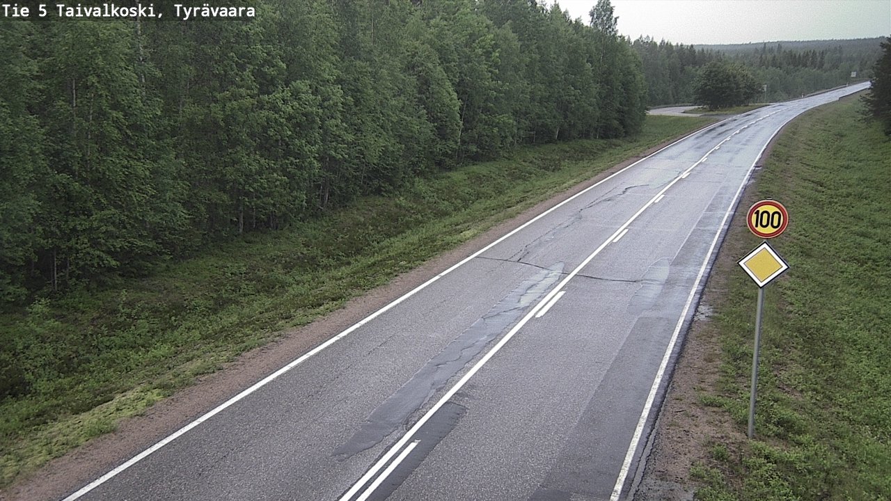 Kelikamerat Kuva Tie 5 Taivalkoski, Tyrävaara, Taivalkoski, Pohjois-Pohjanmaa