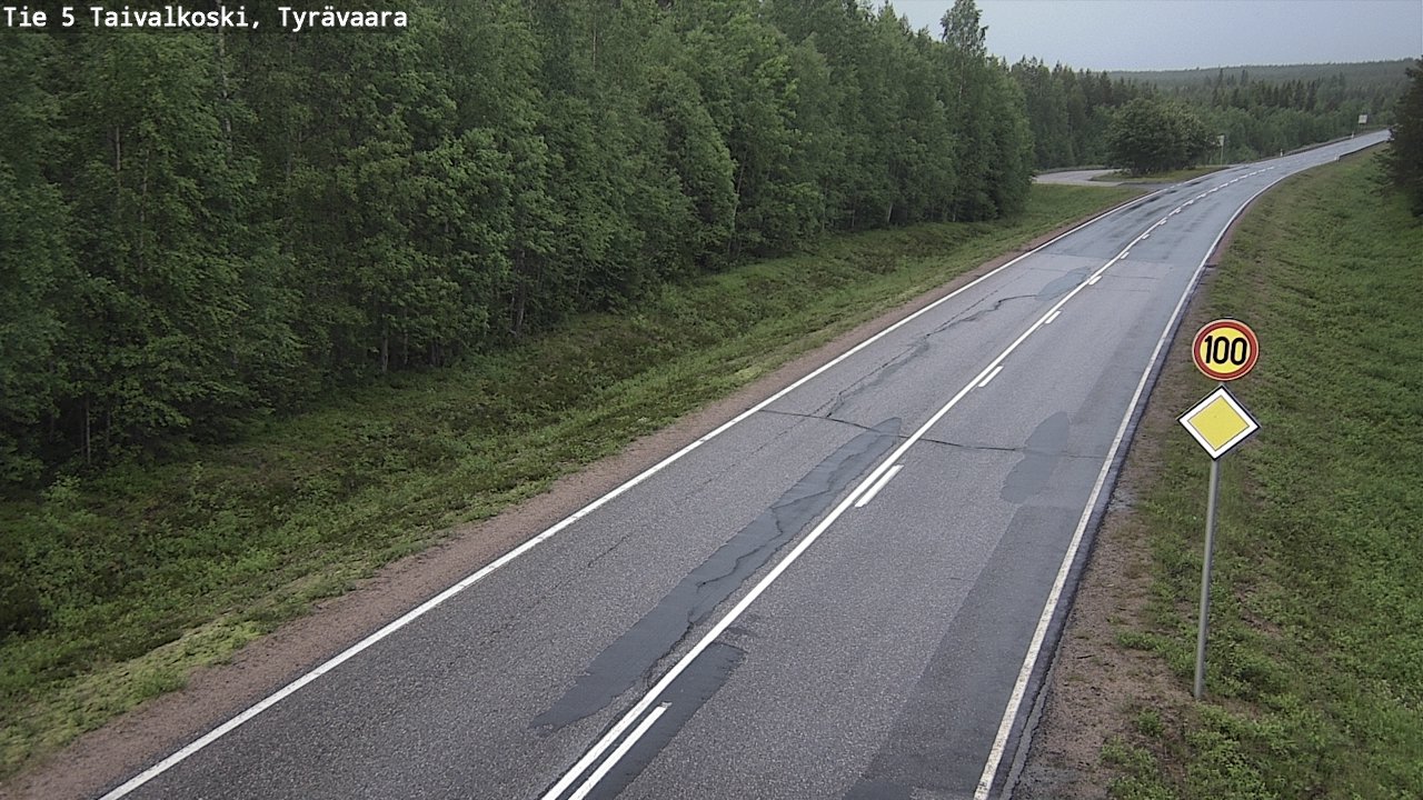 Kelikamerat Kuva Tie 5 Taivalkoski, Tyrävaara, Taivalkoski, Pohjois-Pohjanmaa