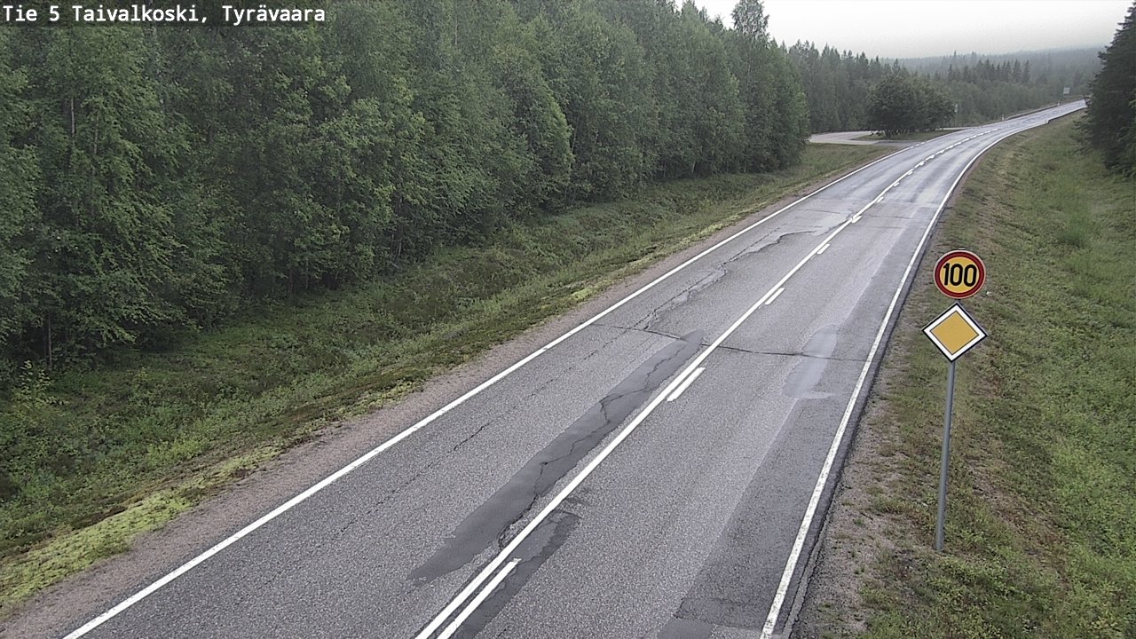 Kelikamerat Kuva Tie 5 Taivalkoski, Tyrävaara, Taivalkoski, Pohjois-Pohjanmaa