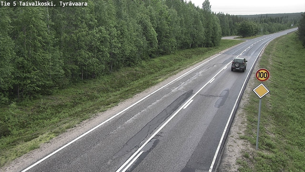 Kelikamerat Kuva Tie 5 Taivalkoski, Tyrävaara, Taivalkoski, Pohjois-Pohjanmaa