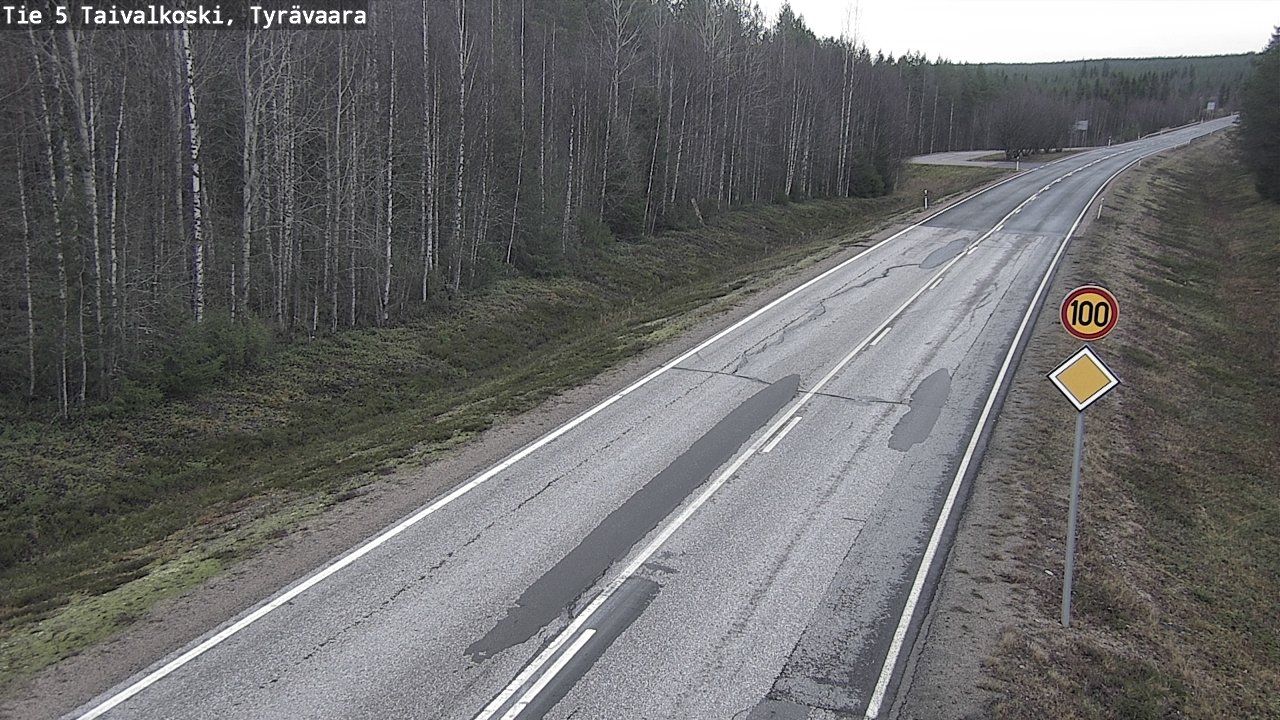 Kelikamerat Kuva Tie 5 Taivalkoski, Tyrävaara, Taivalkoski, Pohjois-Pohjanmaa