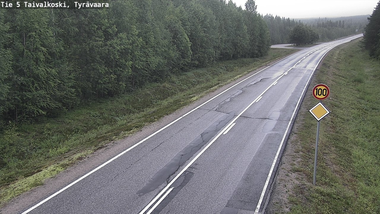 Kelikamerat Kuva Tie 5 Taivalkoski, Tyrävaara, Taivalkoski, Pohjois-Pohjanmaa