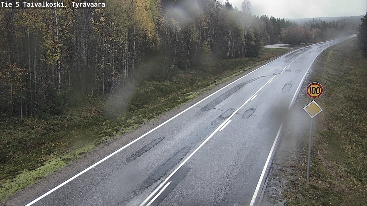 Weather Camera Image Road 5 Taivalkoski, Tyrävaara, Taivalkoski, Pohjois-Pohjanmaa