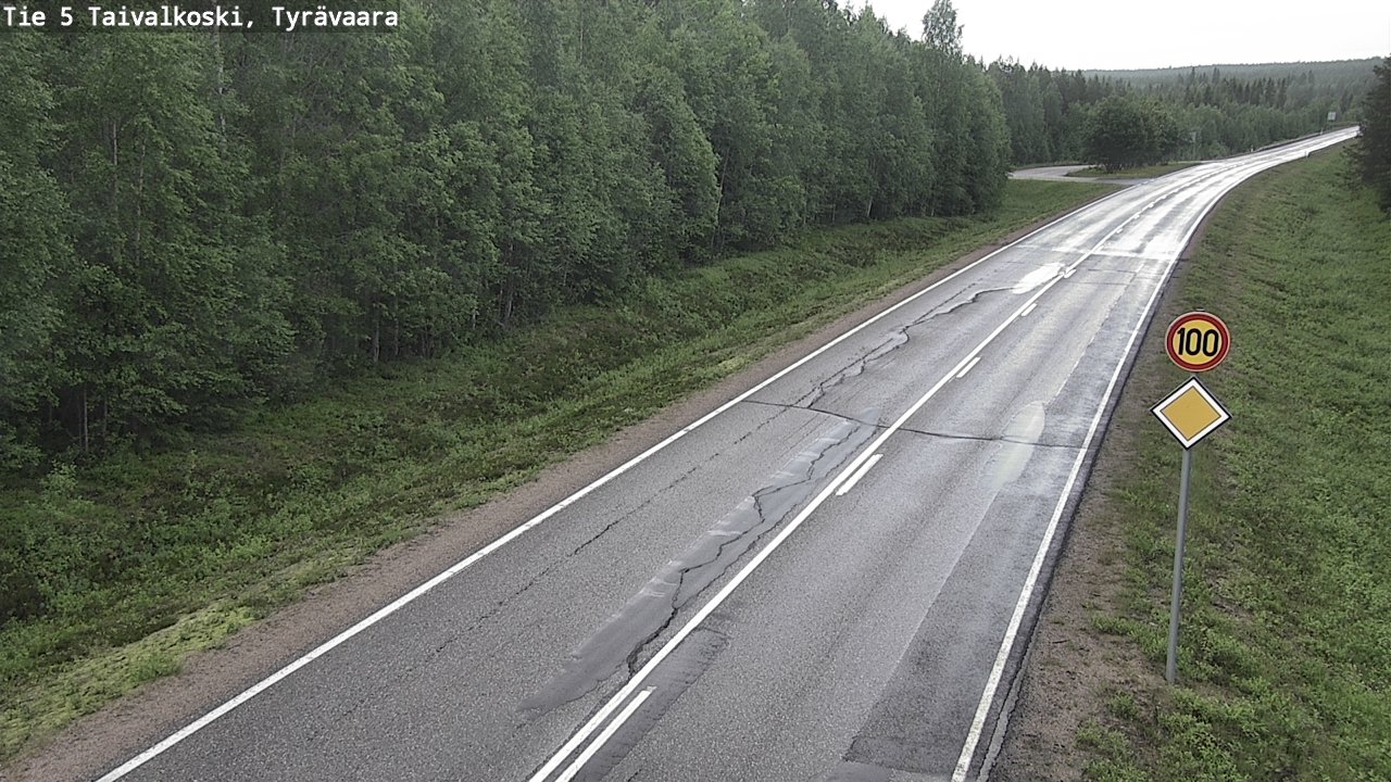 Kelikamerat Kuva Tie 5 Taivalkoski, Tyrävaara, Taivalkoski, Pohjois-Pohjanmaa