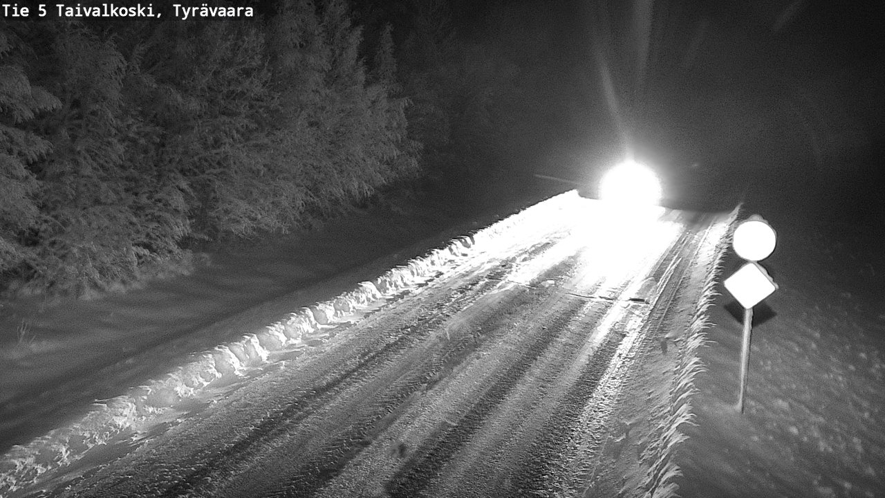 Kelikamerat Kuva Tie 5 Taivalkoski, Tyrävaara, Taivalkoski, Pohjois-Pohjanmaa