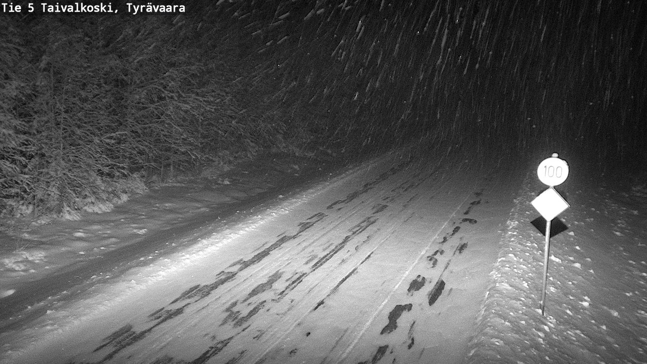 Kelikamerat Kuva Tie 5 Taivalkoski, Tyrävaara, Taivalkoski, Pohjois-Pohjanmaa