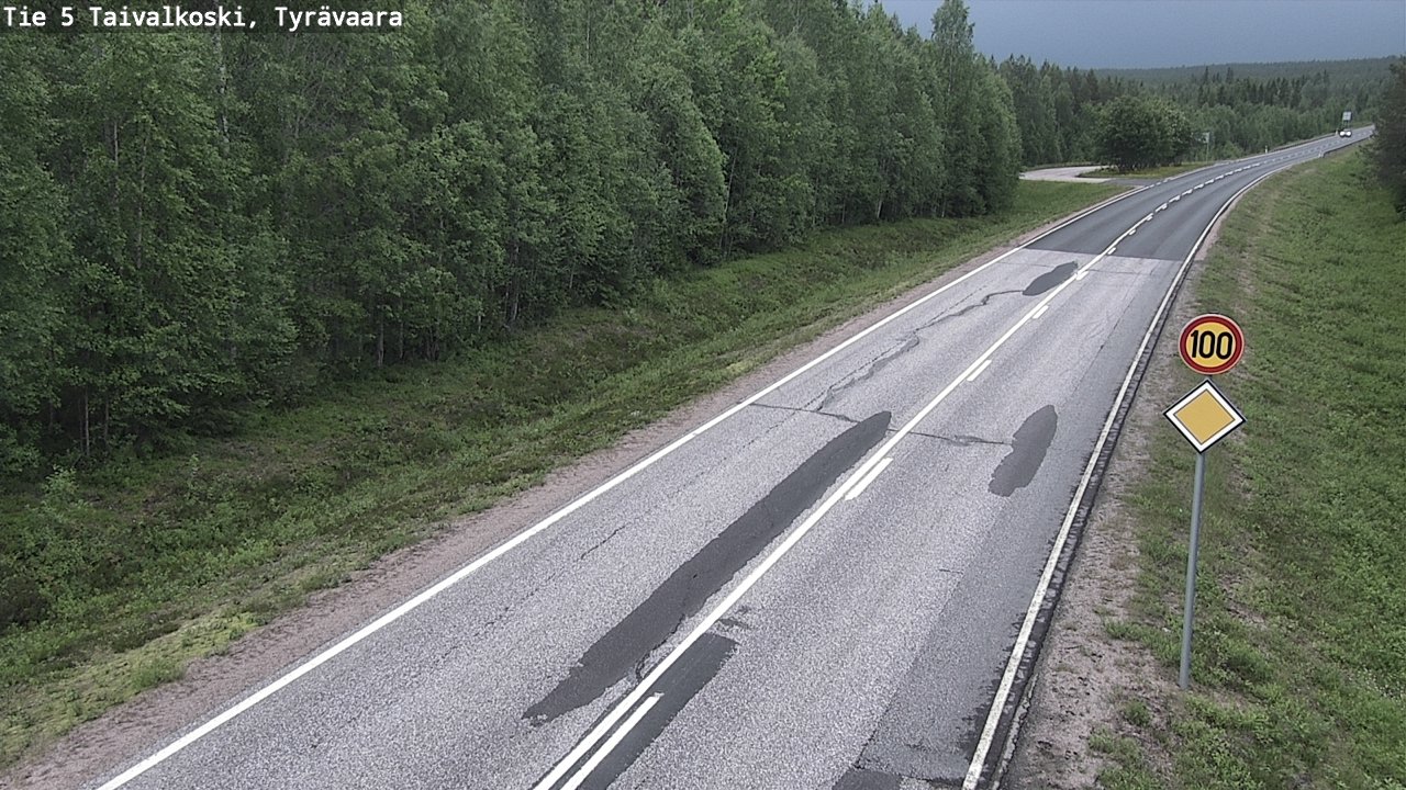 Kelikamerat Kuva Tie 5 Taivalkoski, Tyrävaara, Taivalkoski, Pohjois-Pohjanmaa