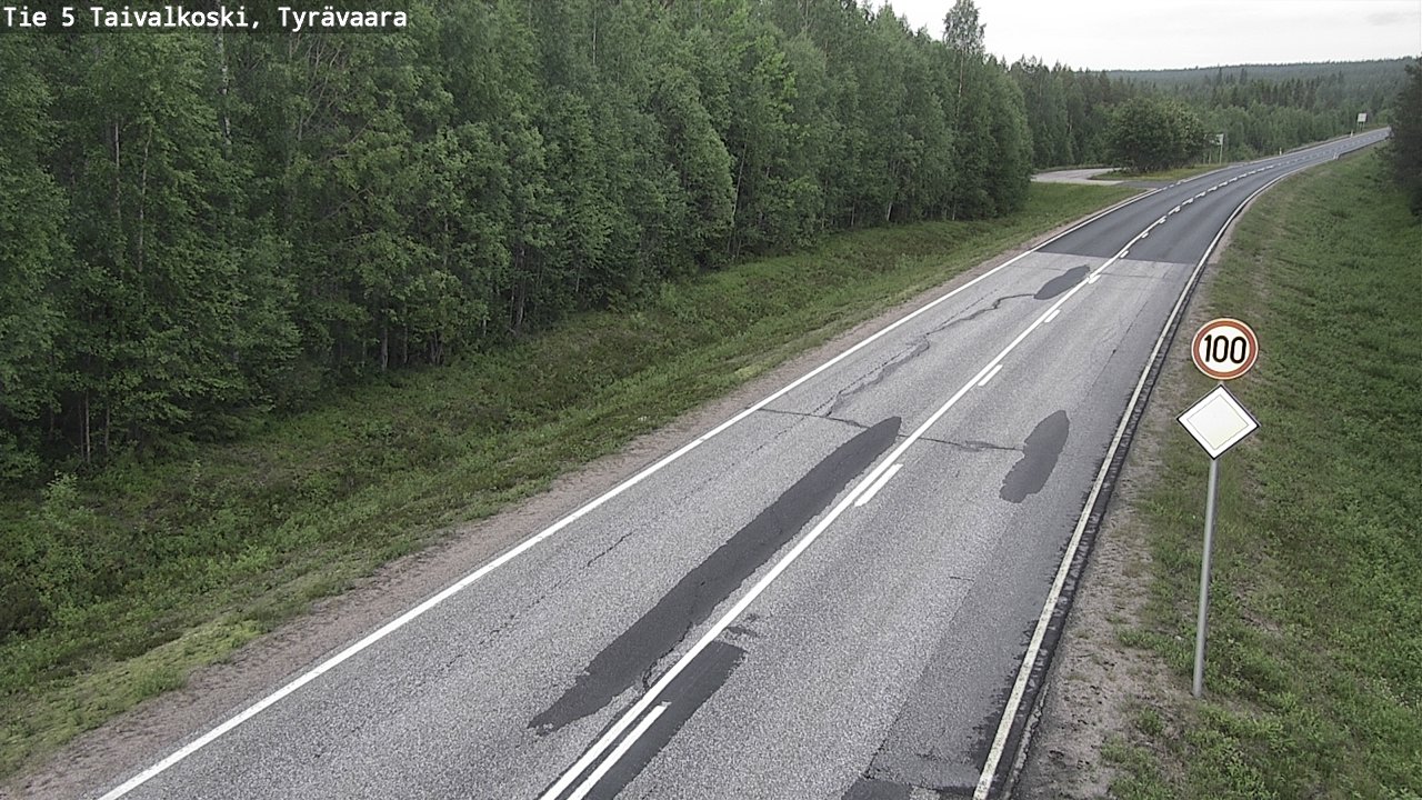 Kelikamerat Kuva Tie 5 Taivalkoski, Tyrävaara, Taivalkoski, Pohjois-Pohjanmaa