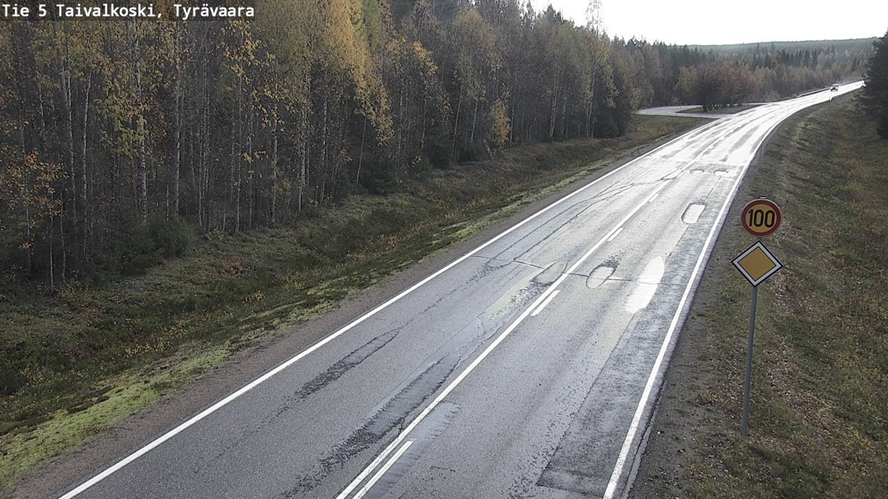 Weather Camera Image Road 5 Taivalkoski, Tyrävaara, Taivalkoski, Pohjois-Pohjanmaa