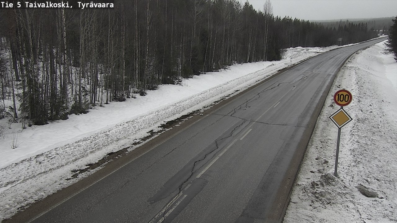 Kelikamerat Kuva Tie 5 Taivalkoski, Tyrävaara, Taivalkoski, Pohjois-Pohjanmaa