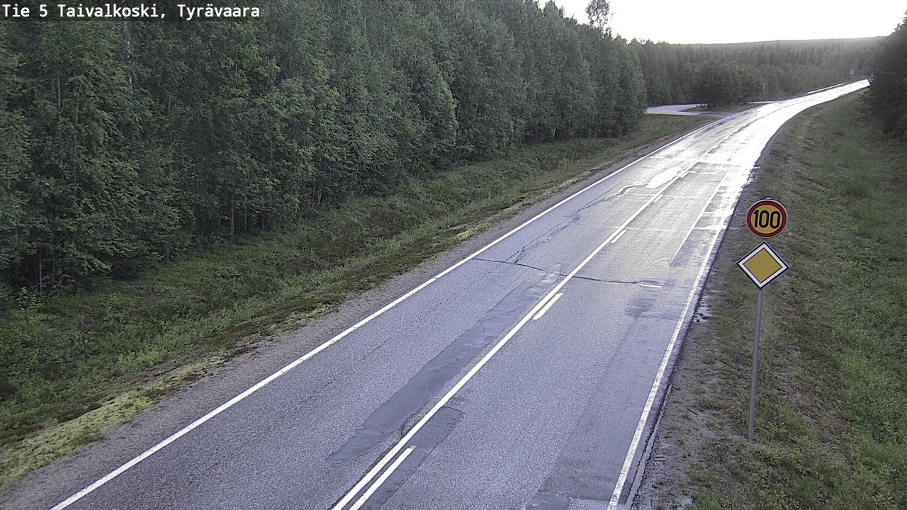 Kelikamerat Kuva Tie 5 Taivalkoski, Tyrävaara, Taivalkoski, Pohjois-Pohjanmaa