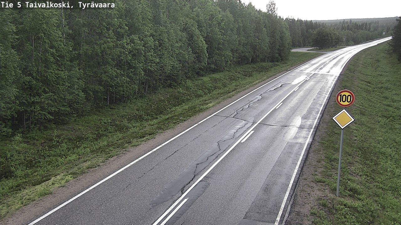 Kelikamerat Kuva Tie 5 Taivalkoski, Tyrävaara, Taivalkoski, Pohjois-Pohjanmaa