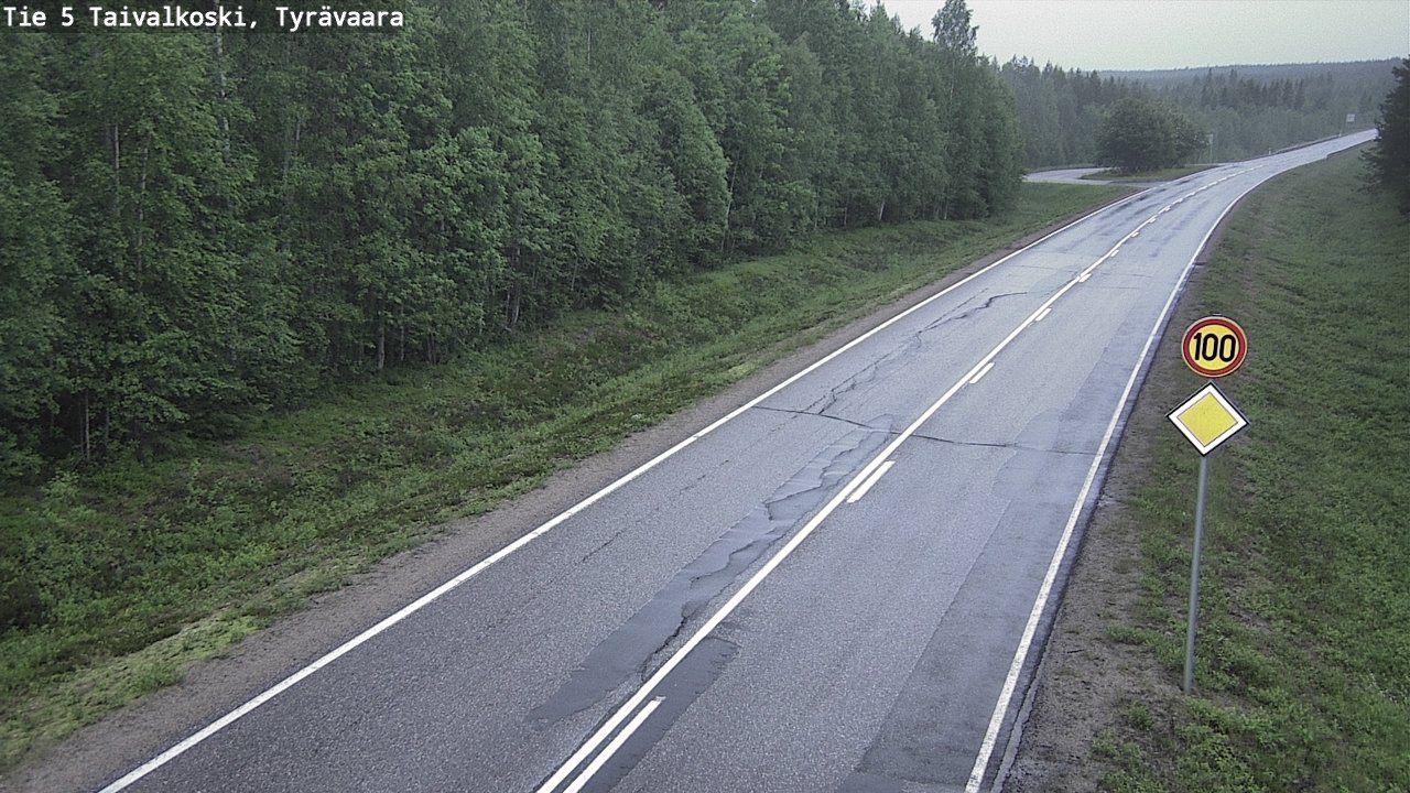 Kelikamerat Kuva Tie 5 Taivalkoski, Tyrävaara, Taivalkoski, Pohjois-Pohjanmaa