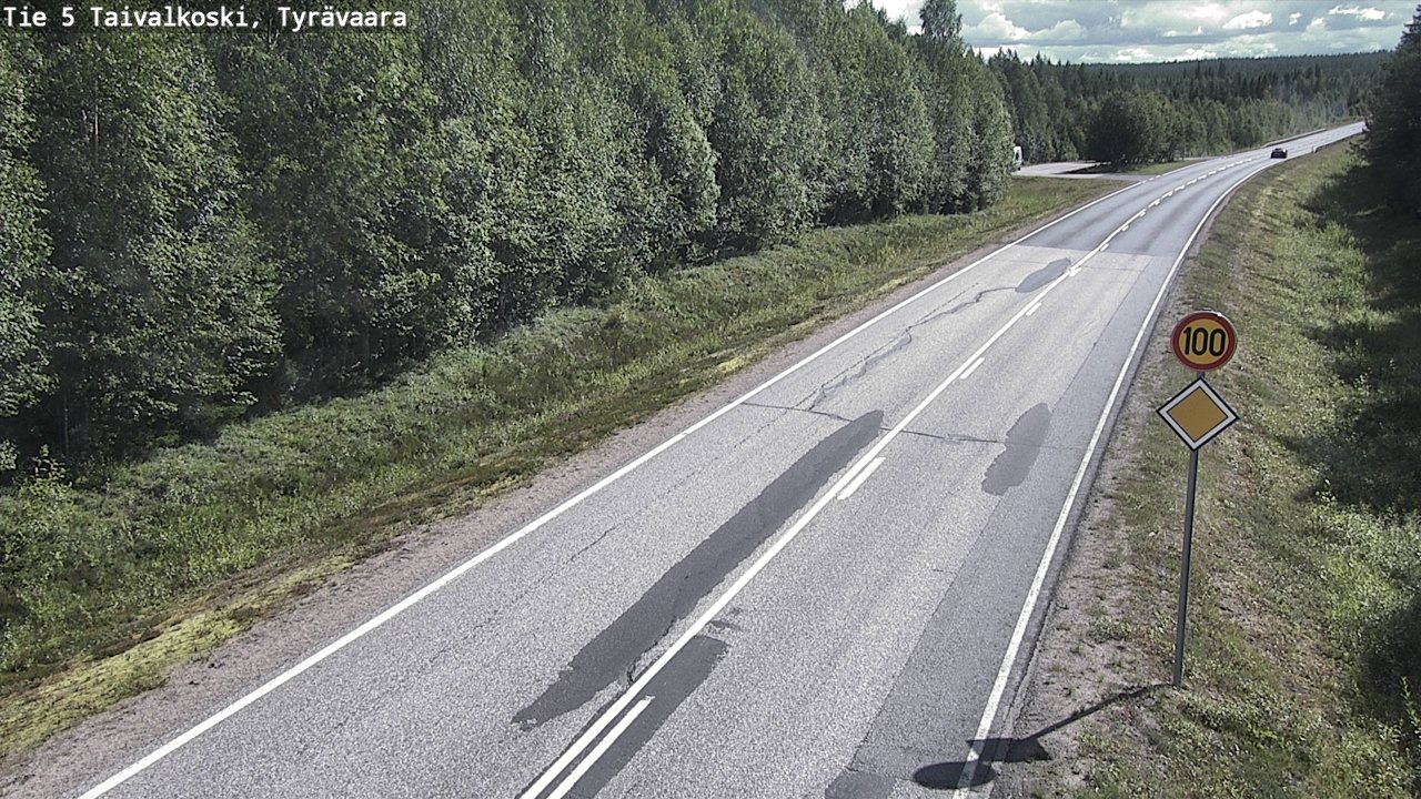 Kelikamerat Kuva Tie 5 Taivalkoski, Tyrävaara, Taivalkoski, Pohjois-Pohjanmaa
