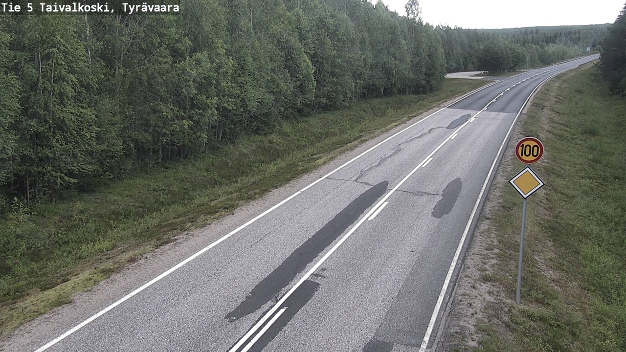 Kelikamerat Kuva Tie 5 Taivalkoski, Tyrävaara, Taivalkoski, Pohjois-Pohjanmaa