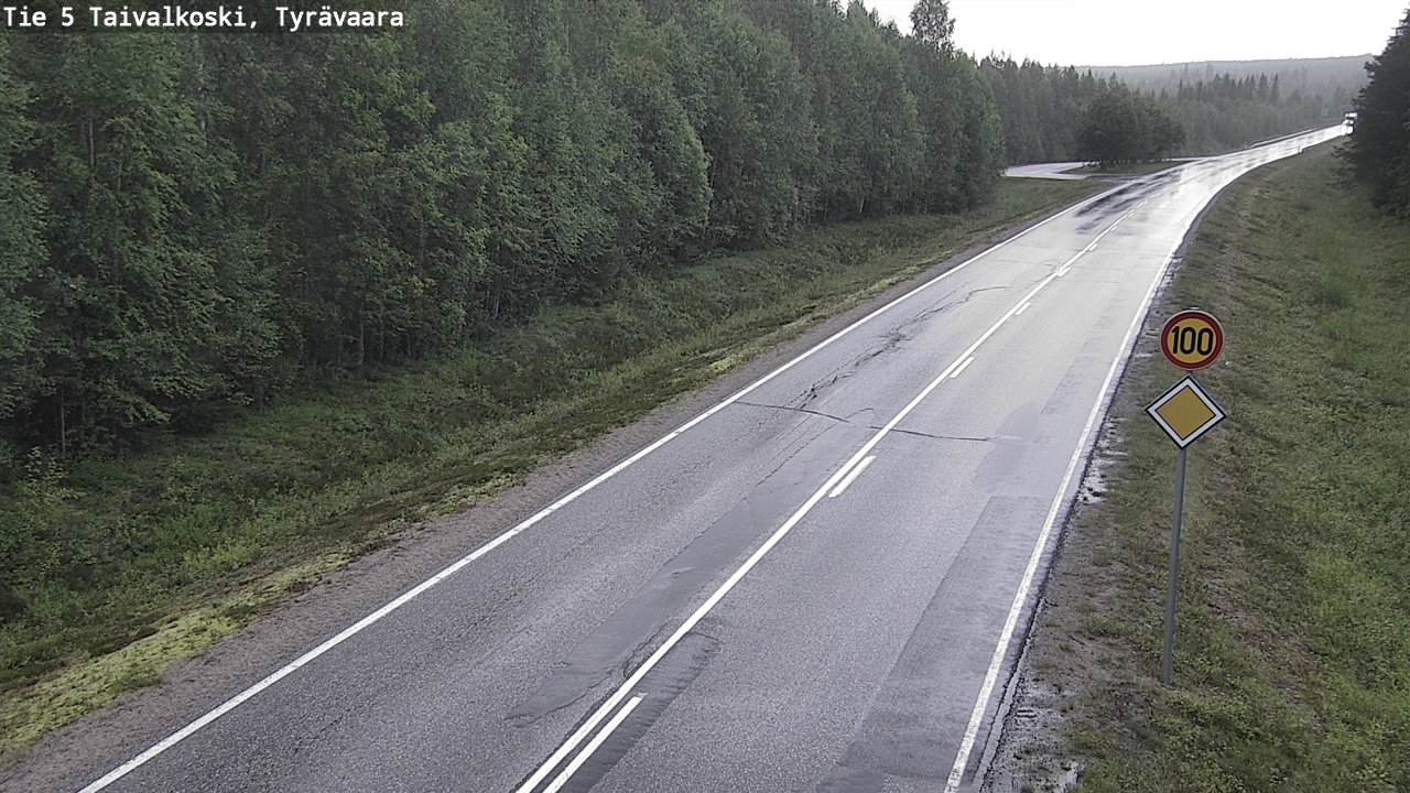 Kelikamerat Kuva Tie 5 Taivalkoski, Tyrävaara, Taivalkoski, Pohjois-Pohjanmaa
