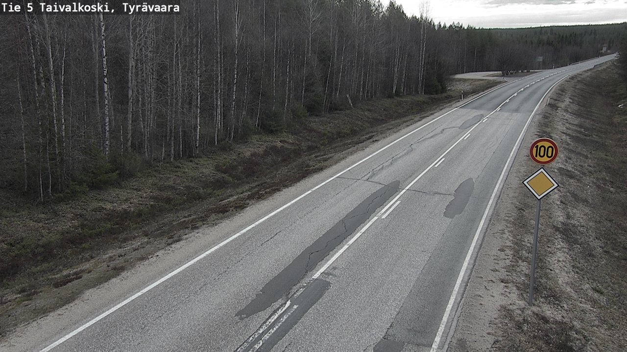 Kelikamerat Kuva Tie 5 Taivalkoski, Tyrävaara, Taivalkoski, Pohjois-Pohjanmaa
