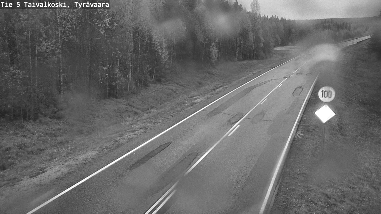 Kelikamerat Kuva Tie 5 Taivalkoski, Tyrävaara, Taivalkoski, Pohjois-Pohjanmaa