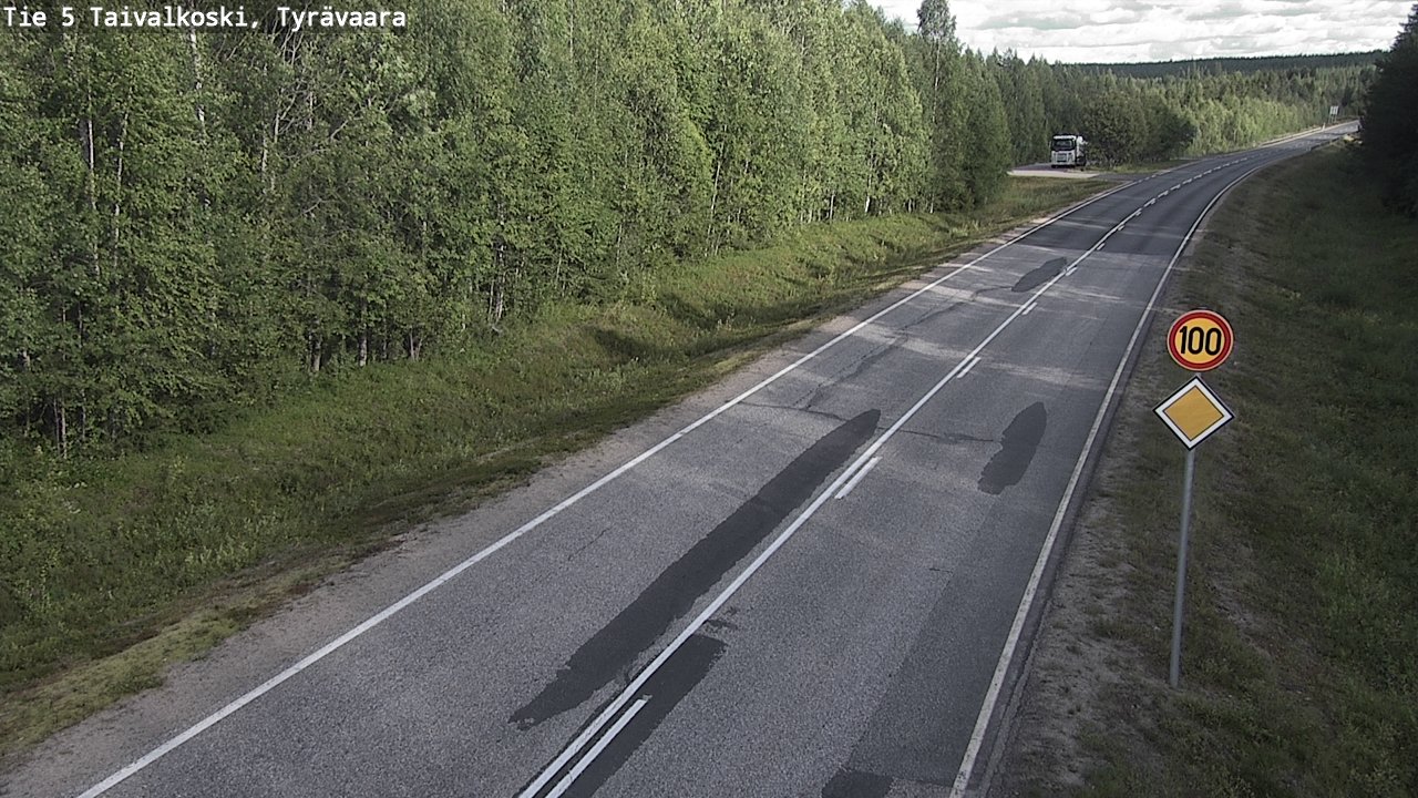 Kelikamerat Kuva Tie 5 Taivalkoski, Tyrävaara, Taivalkoski, Pohjois-Pohjanmaa
