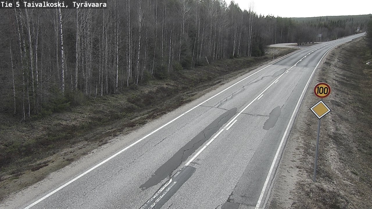 Kelikamerat Kuva Tie 5 Taivalkoski, Tyrävaara, Taivalkoski, Pohjois-Pohjanmaa