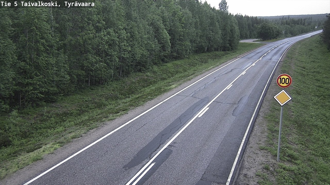 Kelikamerat Kuva Tie 5 Taivalkoski, Tyrävaara, Taivalkoski, Pohjois-Pohjanmaa
