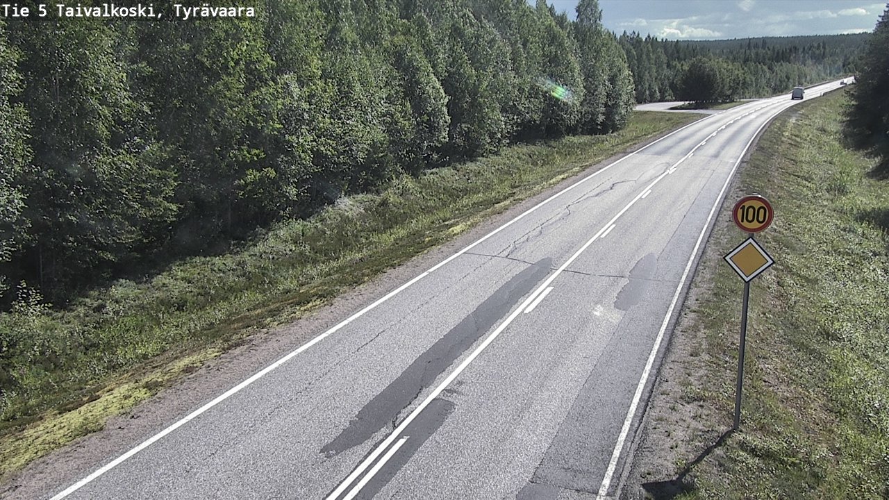 Kelikamerat Kuva Tie 5 Taivalkoski, Tyrävaara, Taivalkoski, Pohjois-Pohjanmaa