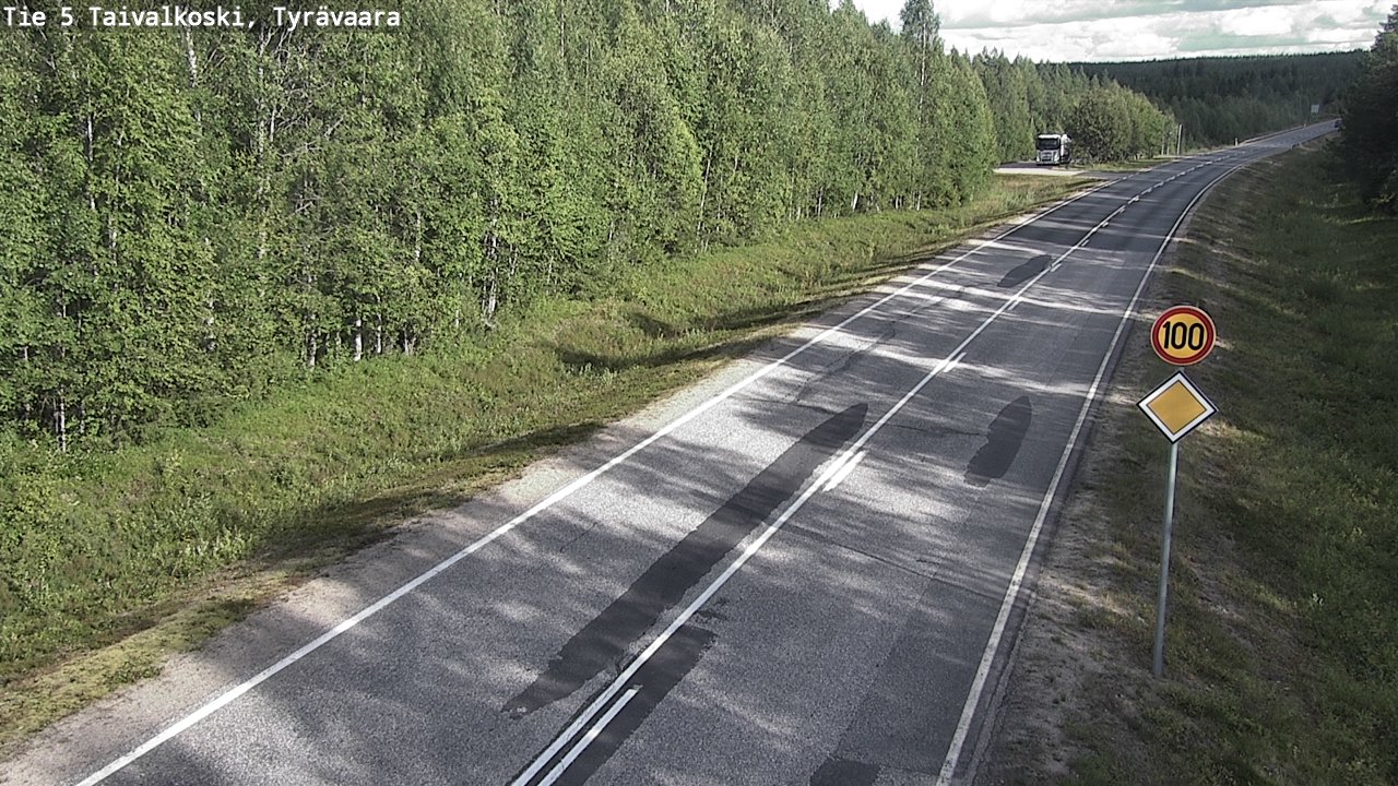 Kelikamerat Kuva Tie 5 Taivalkoski, Tyrävaara, Taivalkoski, Pohjois-Pohjanmaa