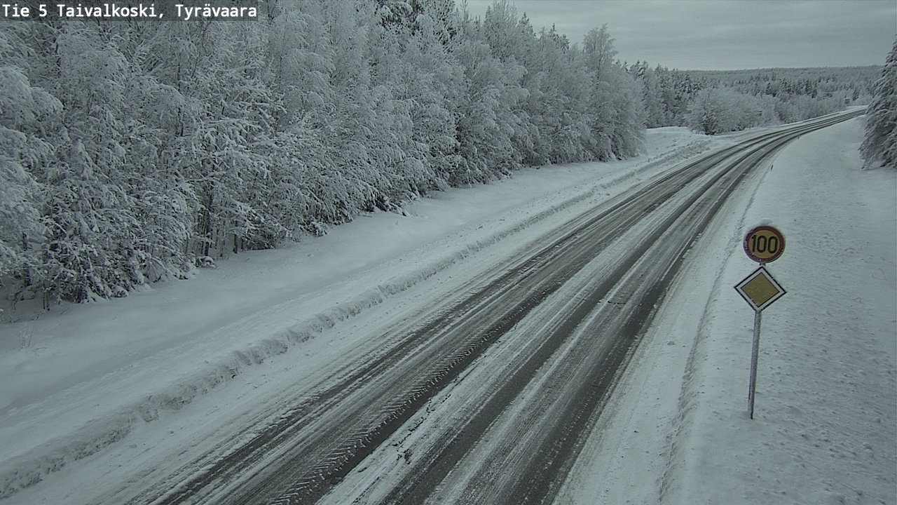 Kelikamerat Kuva Tie 5 Taivalkoski, Tyrävaara, Taivalkoski, Pohjois-Pohjanmaa