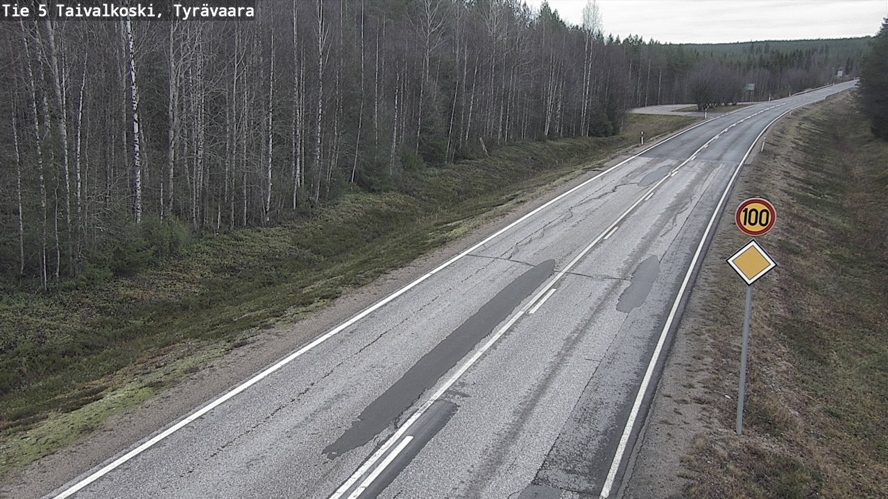 Kelikamerat Kuva Tie 5 Taivalkoski, Tyrävaara, Taivalkoski, Pohjois-Pohjanmaa