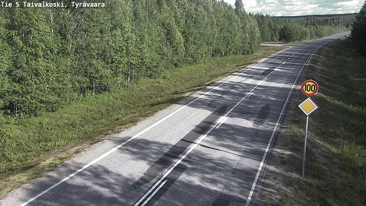 Kelikamerat Kuva Tie 5 Taivalkoski, Tyrävaara, Taivalkoski, Pohjois-Pohjanmaa