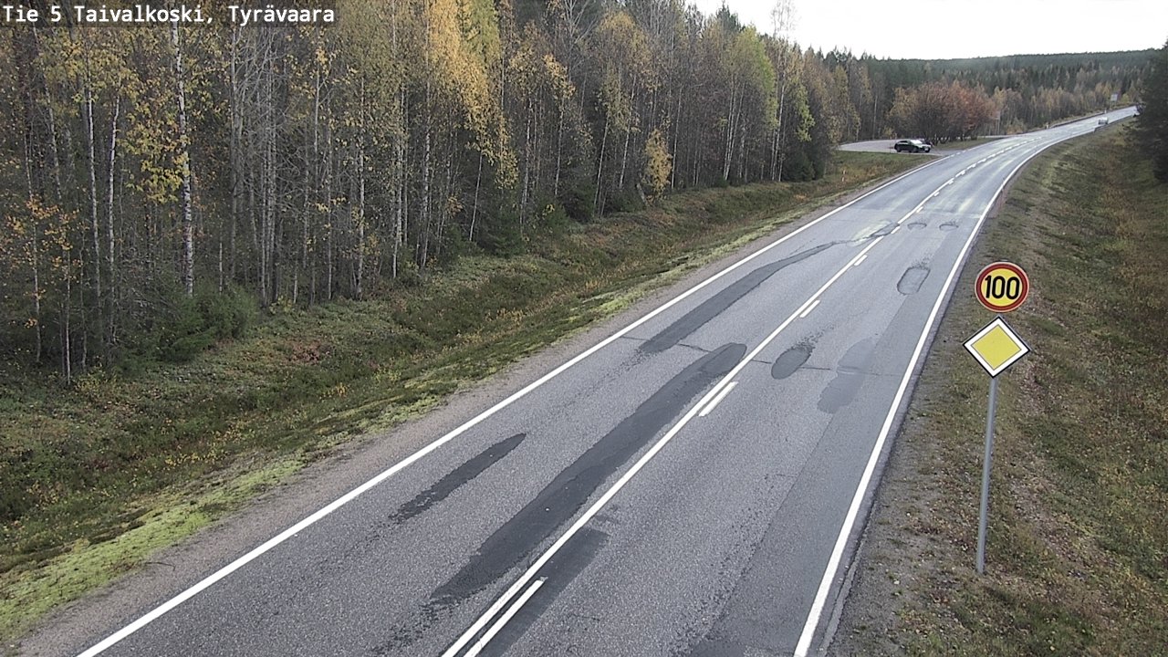 Kelikamerat Kuva Tie 5 Taivalkoski, Tyrävaara, Taivalkoski, Pohjois-Pohjanmaa