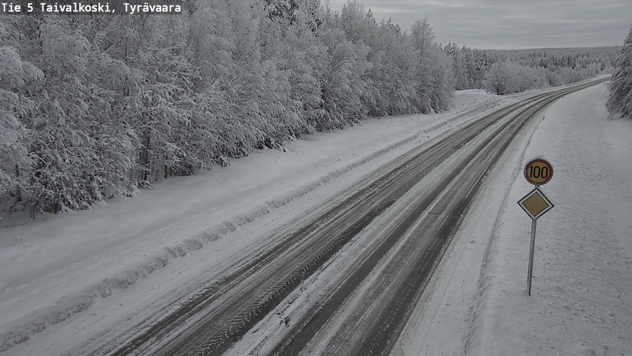 Kelikamerat Kuva Tie 5 Taivalkoski, Tyrävaara, Taivalkoski, Pohjois-Pohjanmaa