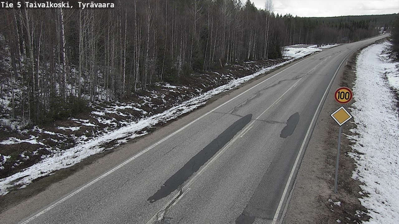 Kelikamerat Kuva Tie 5 Taivalkoski, Tyrävaara, Taivalkoski, Pohjois-Pohjanmaa