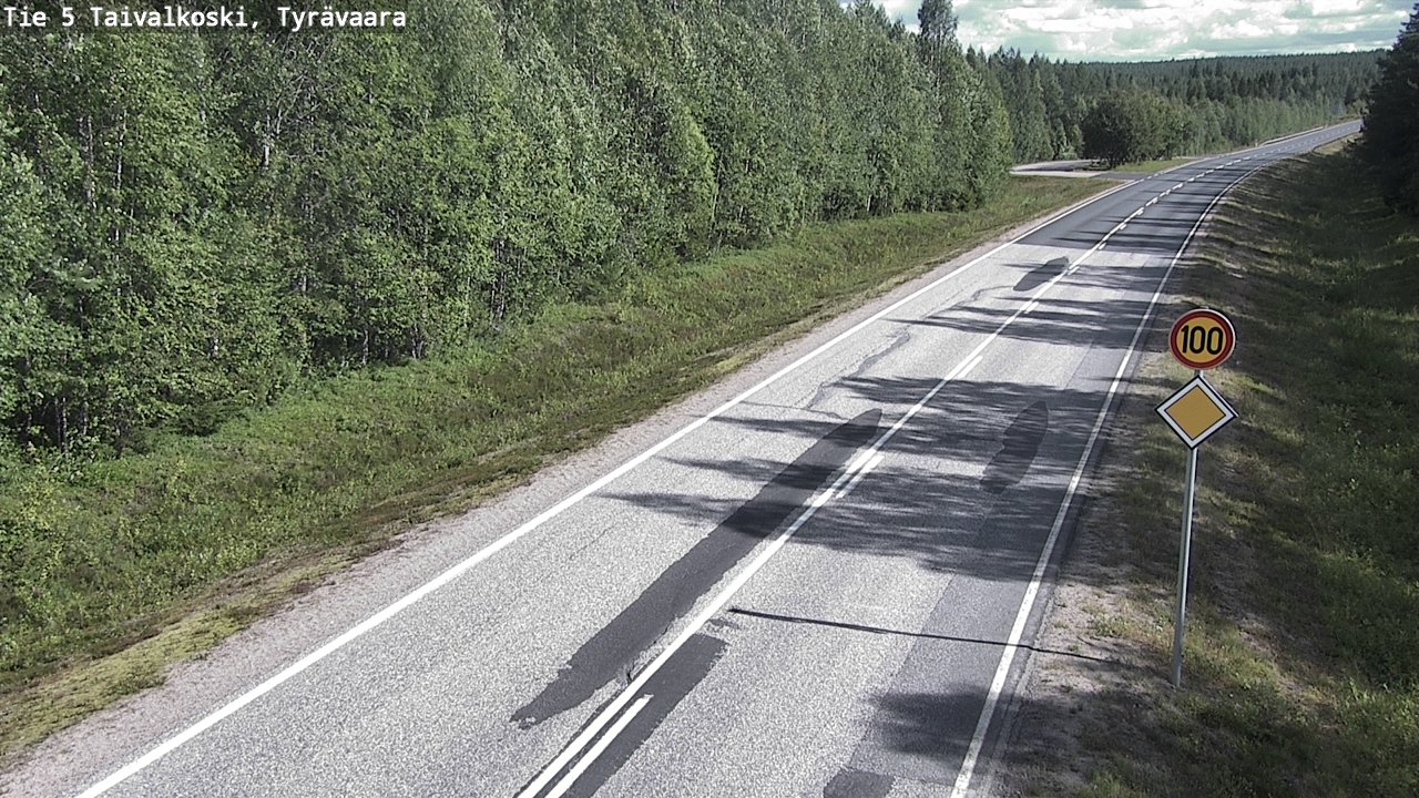 Kelikamerat Kuva Tie 5 Taivalkoski, Tyrävaara, Taivalkoski, Pohjois-Pohjanmaa