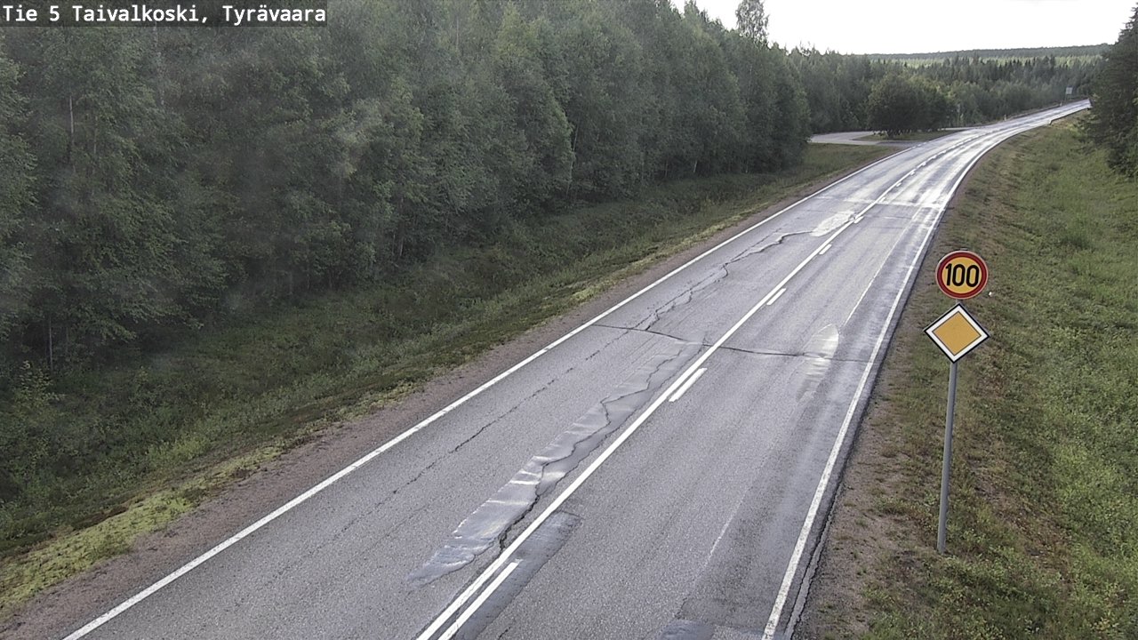 Kelikamerat Kuva Tie 5 Taivalkoski, Tyrävaara, Taivalkoski, Pohjois-Pohjanmaa