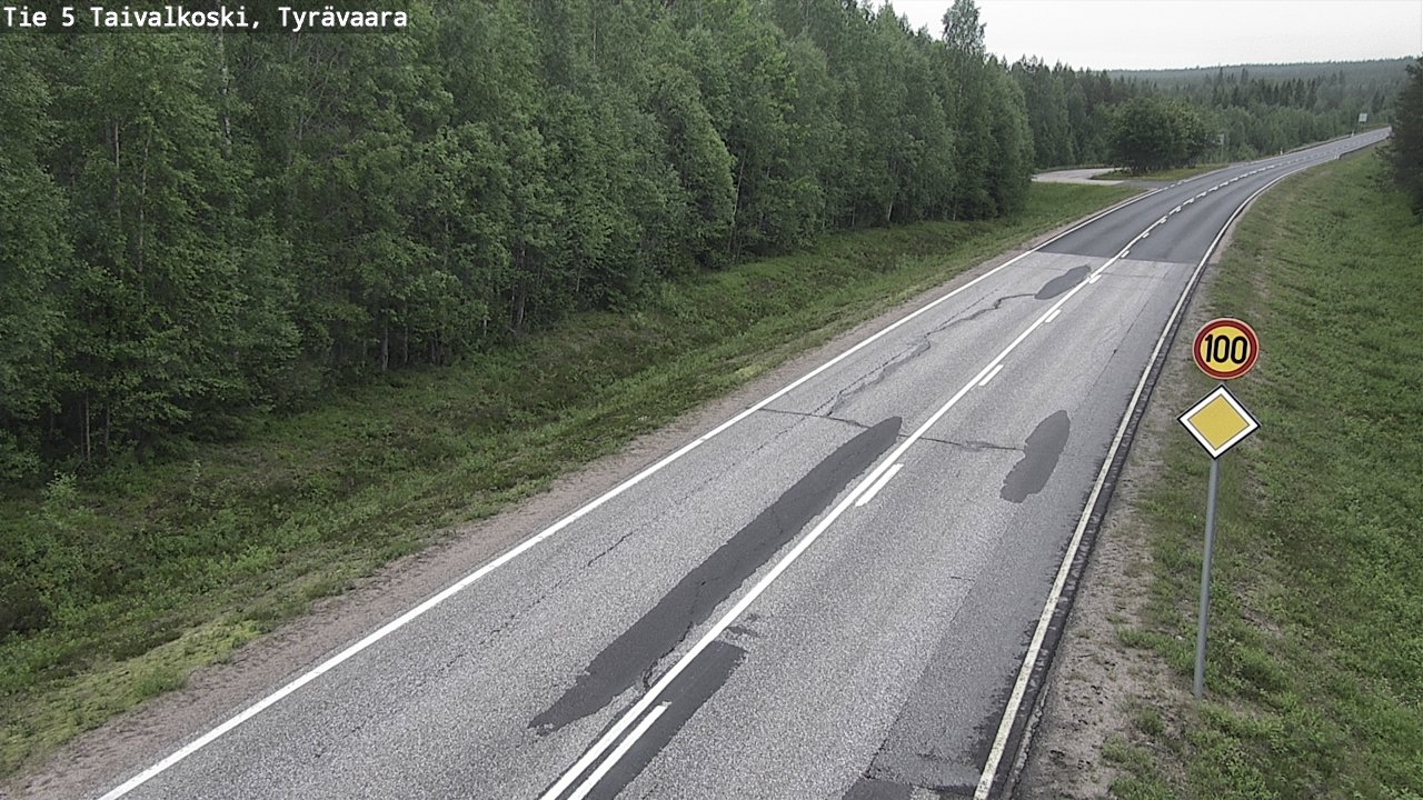 Kelikamerat Kuva Tie 5 Taivalkoski, Tyrävaara, Taivalkoski, Pohjois-Pohjanmaa