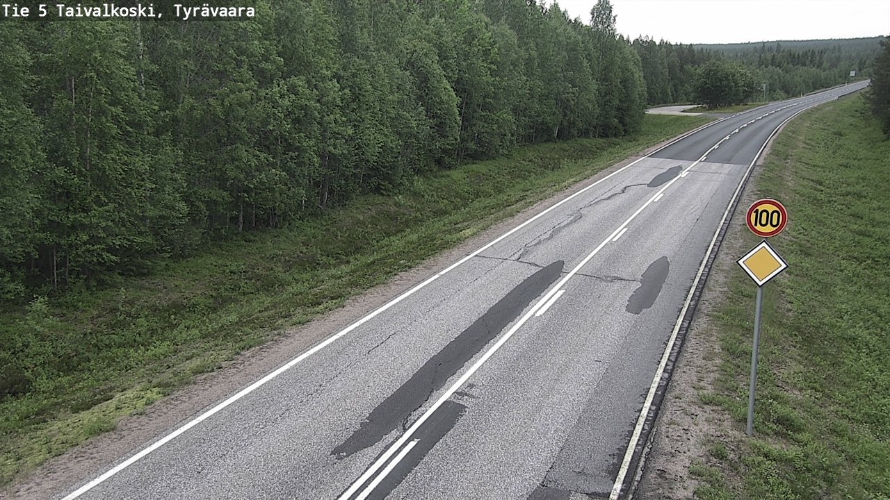 Kelikamerat Kuva Tie 5 Taivalkoski, Tyrävaara, Taivalkoski, Pohjois-Pohjanmaa