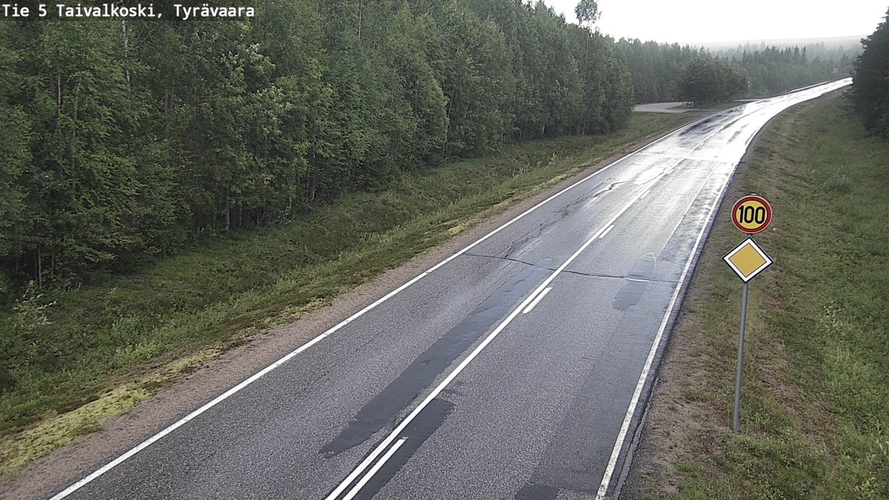 Kelikamerat Kuva Tie 5 Taivalkoski, Tyrävaara, Taivalkoski, Pohjois-Pohjanmaa