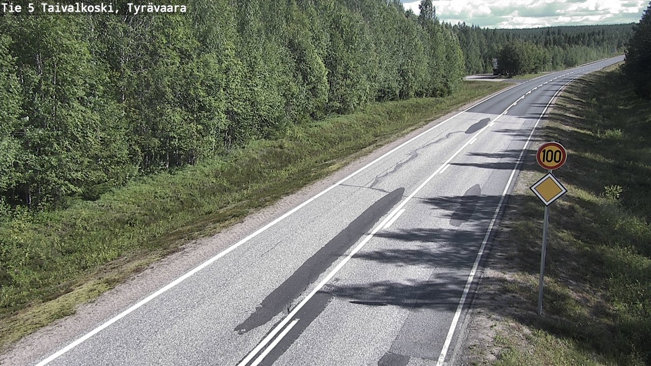 Kelikamerat Kuva Tie 5 Taivalkoski, Tyrävaara, Taivalkoski, Pohjois-Pohjanmaa