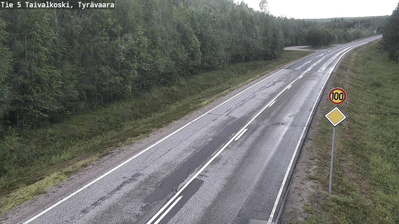 Kelikamerat Kuva Tie 5 Taivalkoski, Tyrävaara, Taivalkoski, Pohjois-Pohjanmaa