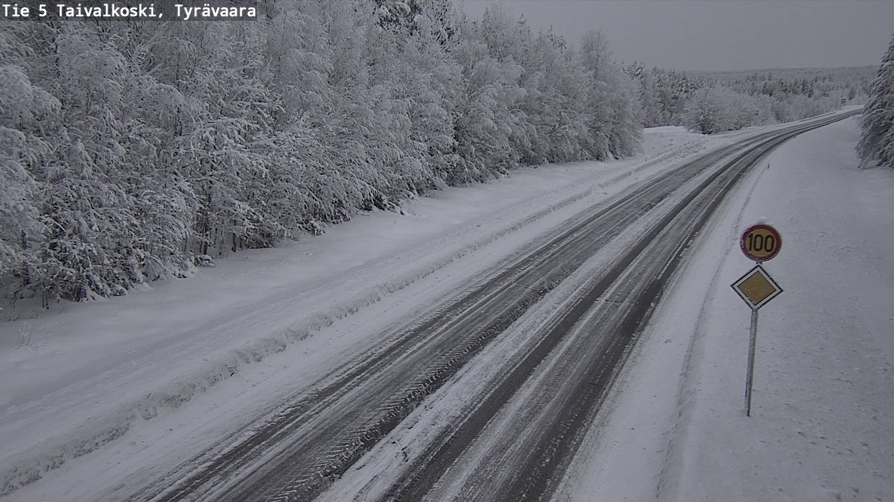 Kelikamerat Kuva Tie 5 Taivalkoski, Tyrävaara, Taivalkoski, Pohjois-Pohjanmaa