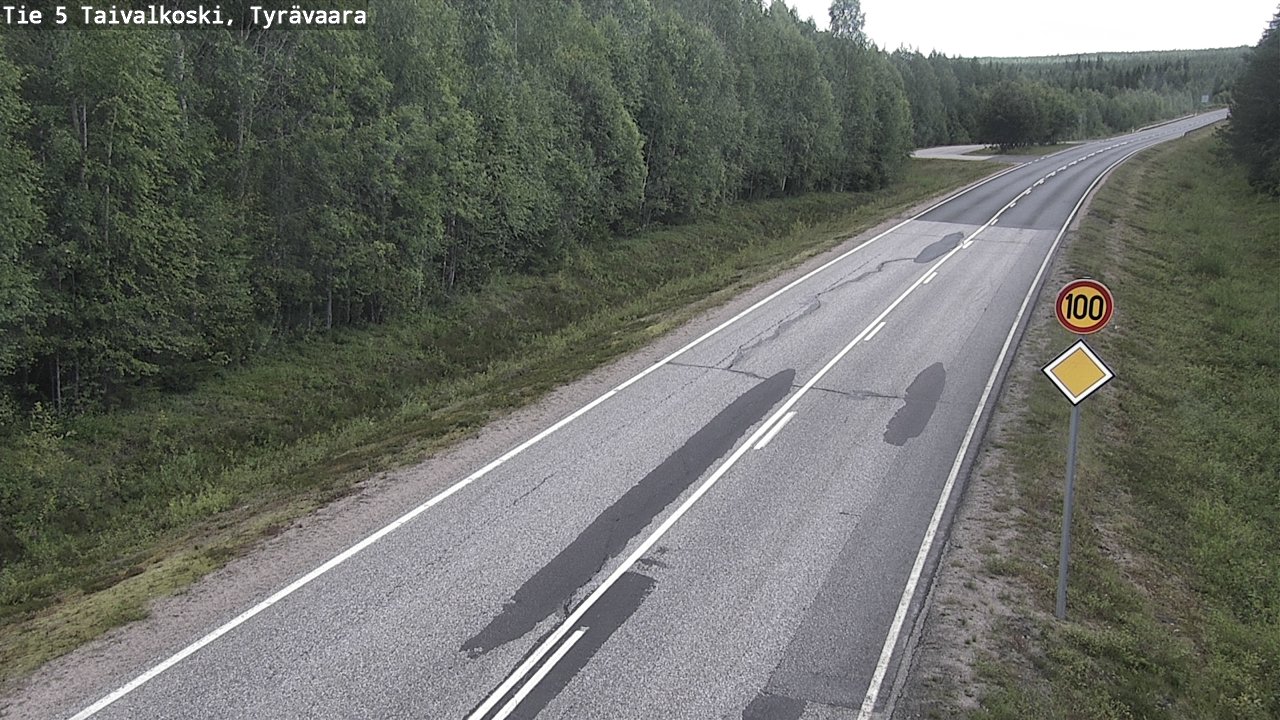 Kelikamerat Kuva Tie 5 Taivalkoski, Tyrävaara, Taivalkoski, Pohjois-Pohjanmaa