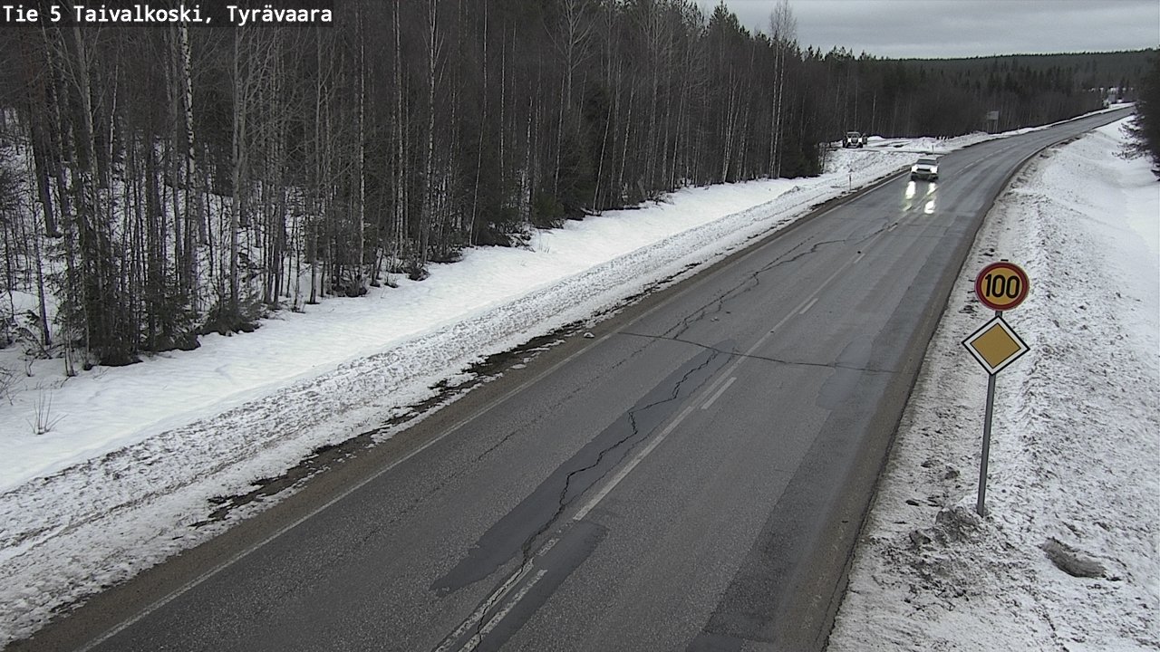 Kelikamerat Kuva Tie 5 Taivalkoski, Tyrävaara, Taivalkoski, Pohjois-Pohjanmaa