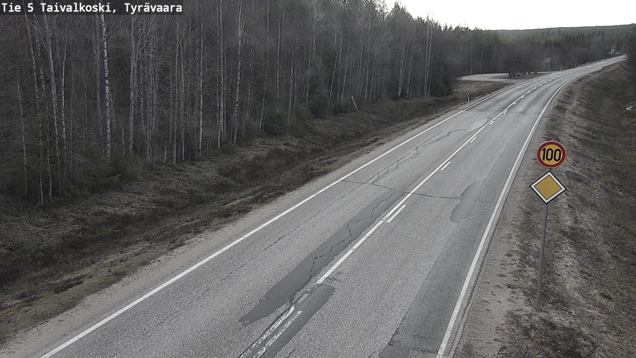 Kelikamerat Kuva Tie 5 Taivalkoski, Tyrävaara, Taivalkoski, Pohjois-Pohjanmaa
