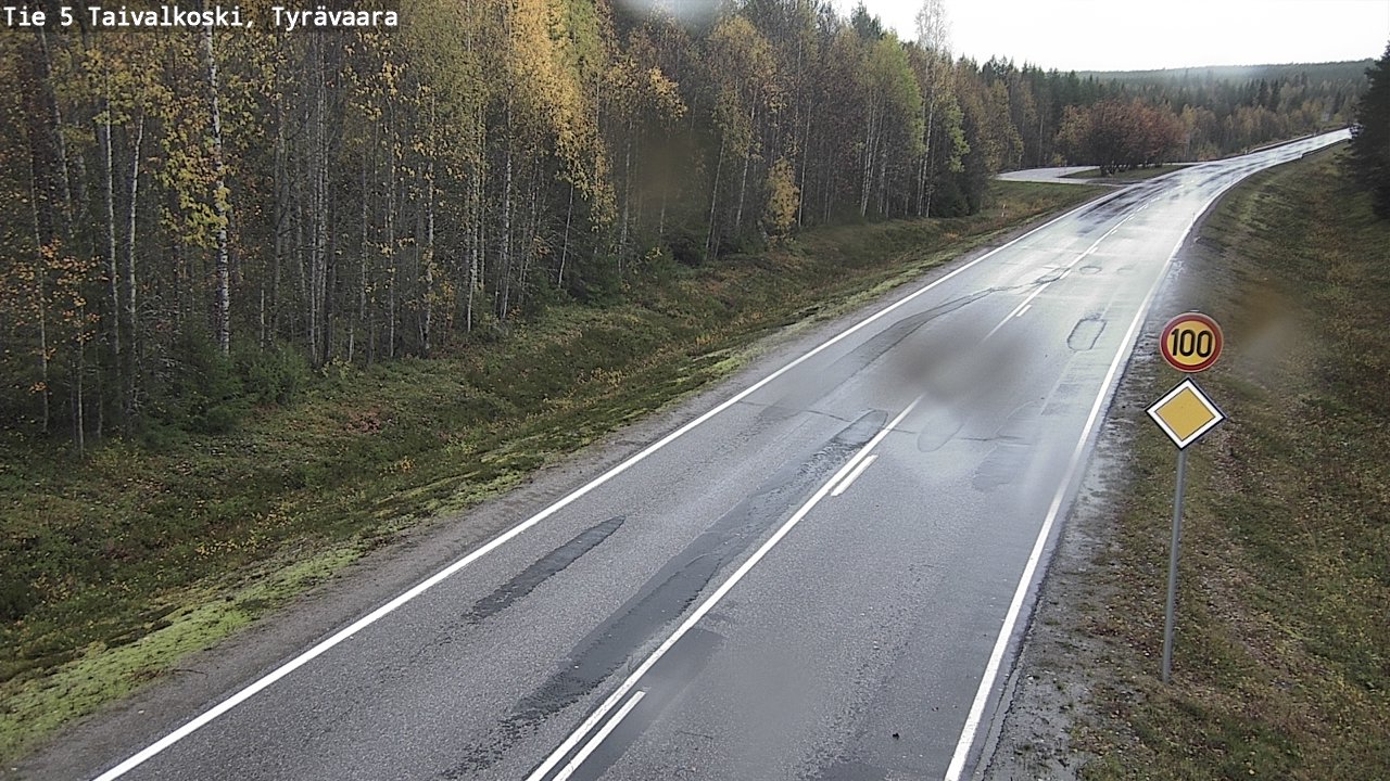 Weather Camera Image Road 5 Taivalkoski, Tyrävaara, Taivalkoski, Pohjois-Pohjanmaa