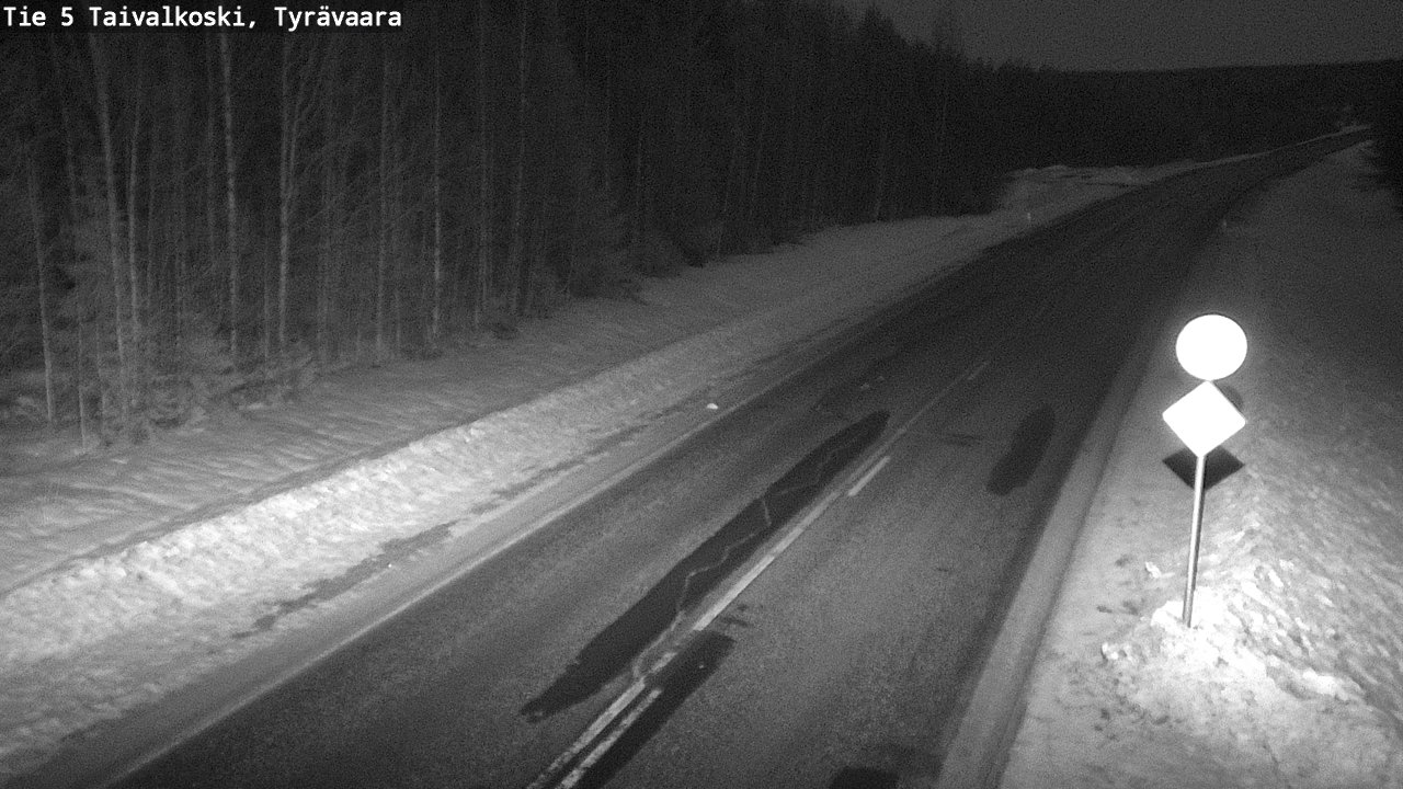 Kelikamerat Kuva Tie 5 Taivalkoski, Tyrävaara, Taivalkoski, Pohjois-Pohjanmaa